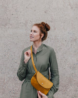 Vegane 3in1-Gürteltasche 'Gerit' - Senfgelb