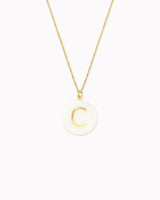 Porzellan-Halskette 'Buchstabe'