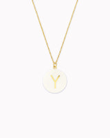 Porzellan-Halskette 'Buchstabe'