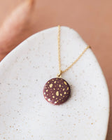 Halskette mit Porzellan-Anhänger 'Terrazzo'