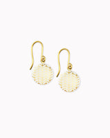 Porzellan-Ohrhänger 'Fischgrät'