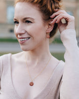 Halskette mit Porzellan-Anhänger 'Terrazzo'