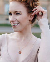 Halskette mit Porzellan-Anhänger 'Triple'