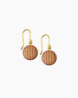 Porzellan-Ohrhänger 'Striche'