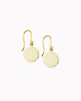 Porzellan-Ohrhänger 'Striche'