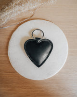 Veganer Schlüsselanhänger 'Herz' aus Kunstleder