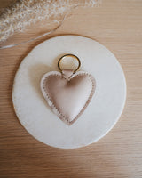 Veganer Schlüsselanhänger 'Herz' aus Kunstleder