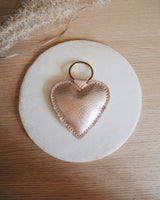 Veganer Schlüsselanhänger 'Herz' aus Kunstleder