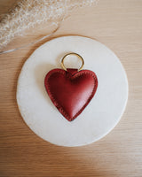 Veganer Schlüsselanhänger 'Herz' aus Kunstleder