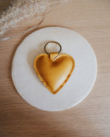 Veganer Schlüsselanhänger 'Herz' aus Kunstleder