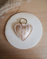 Schlüsselanhänger 'Herz' aus Leder