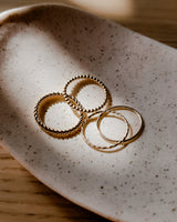 Ring 'Twist' 925 Silber / vergoldet