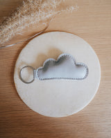 Veganer Schlüsselanhänger 'Wölkchen' aus Kunstleder