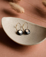 Creolen 'Plättchen' aus Porzellan