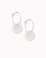 Creolen 'Plättchen' aus Porzellan