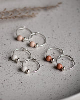 Creolen 'Porzellanperle'