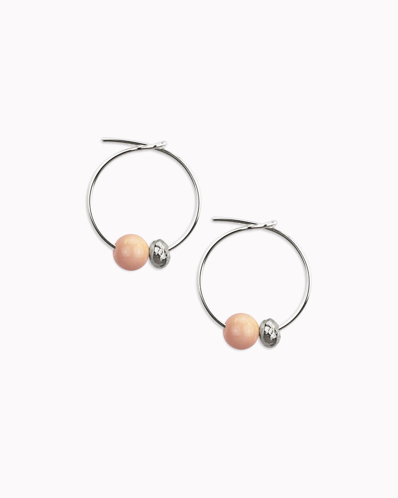 Creolen 'Porzellanperle'