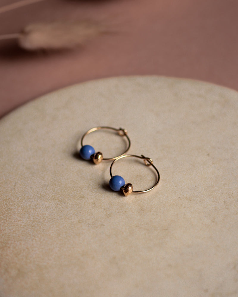 Creolen 'Porzellanperle'