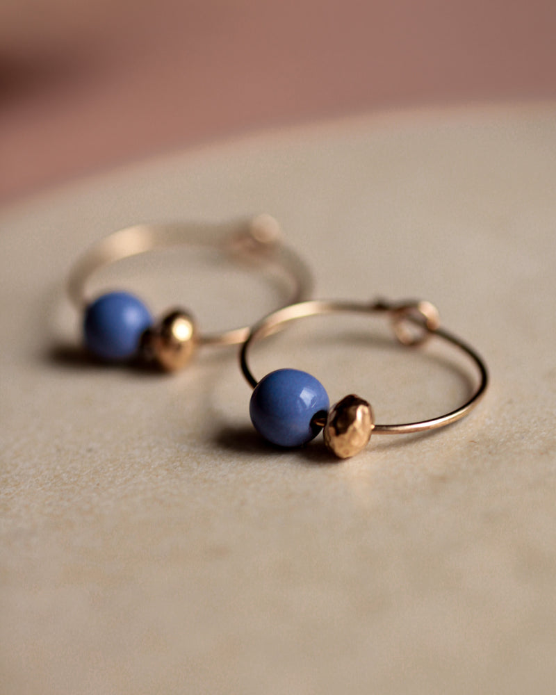 Creolen 'Porzellanperle'