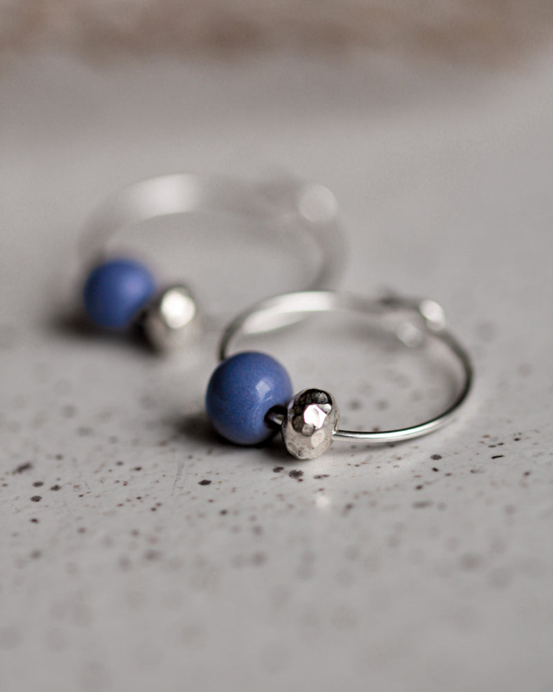 Creolen 'Porzellanperle'