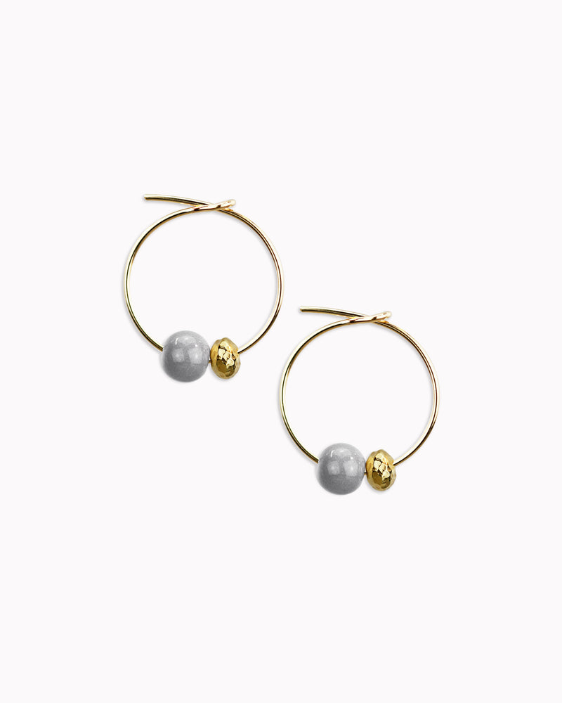 Creolen 'Porzellanperle'