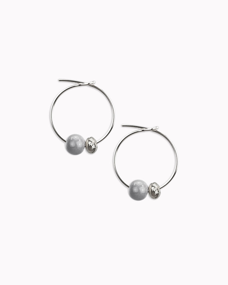 Creolen 'Porzellanperle'