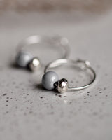 Creolen 'Porzellanperle'