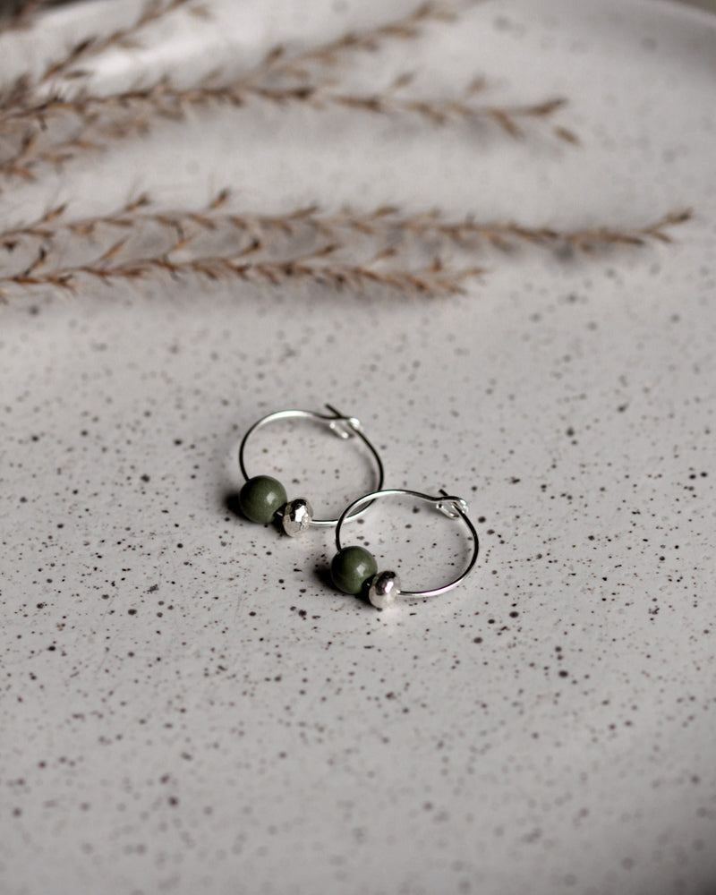 Creolen 'Porzellanperle'