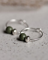 Creolen 'Porzellanperle'