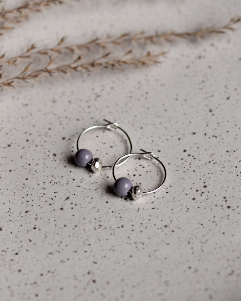 Creolen 'Porzellanperle'