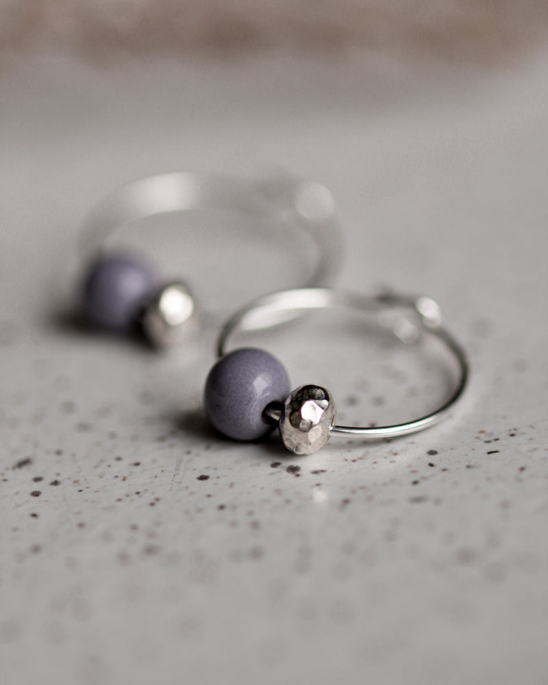 Creolen 'Porzellanperle'