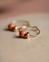 Creolen 'Porzellanperle'