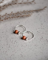 Creolen 'Porzellanperle'