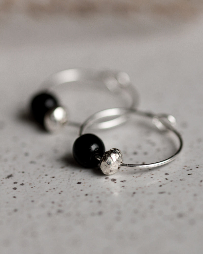 Creolen 'Porzellanperle'