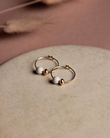 Creolen 'Porzellanperle'