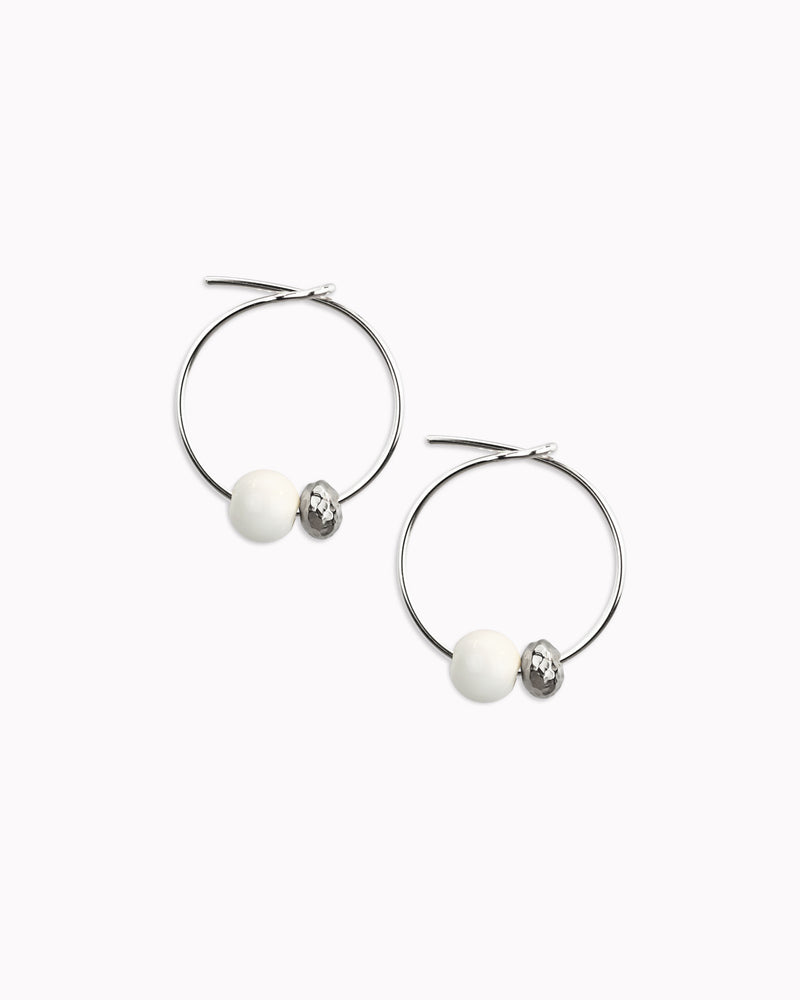 Creolen 'Porzellanperle'