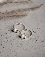 Creolen 'Porzellanperle'