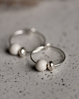 Creolen 'Porzellanperle'