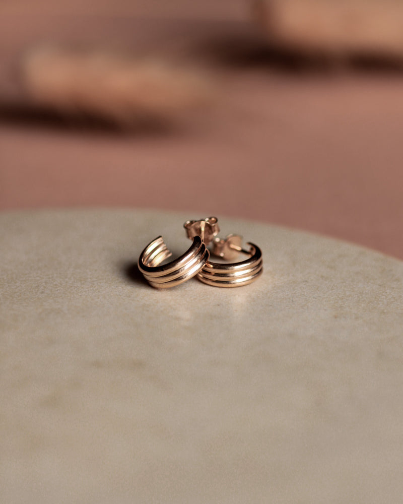 Mini-Creolen 'Streifen'