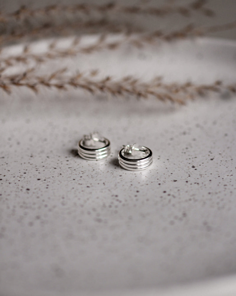 Mini-Creolen 'Streifen'