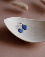 Ohrstecker 'Porzellanplättchen Rund'