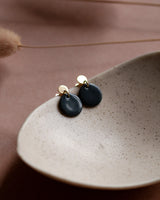 Ohrstecker 'Porzellanplättchen Rund'