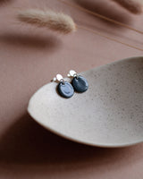 Ohrstecker 'Porzellanplättchen Rund'