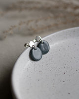 Ohrstecker 'Porzellanplättchen Rund'