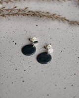 Ohrstecker 'Porzellanplättchen Rund'