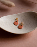 Ohrstecker 'Porzellanplättchen Rund'