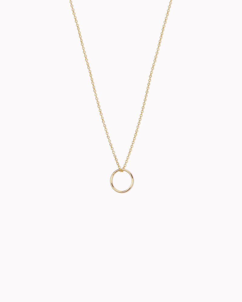 Kette 'Ring'  925 Silber / vergoldet