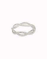 Ring 'Kordel Twist' 925 Silber / vergoldet