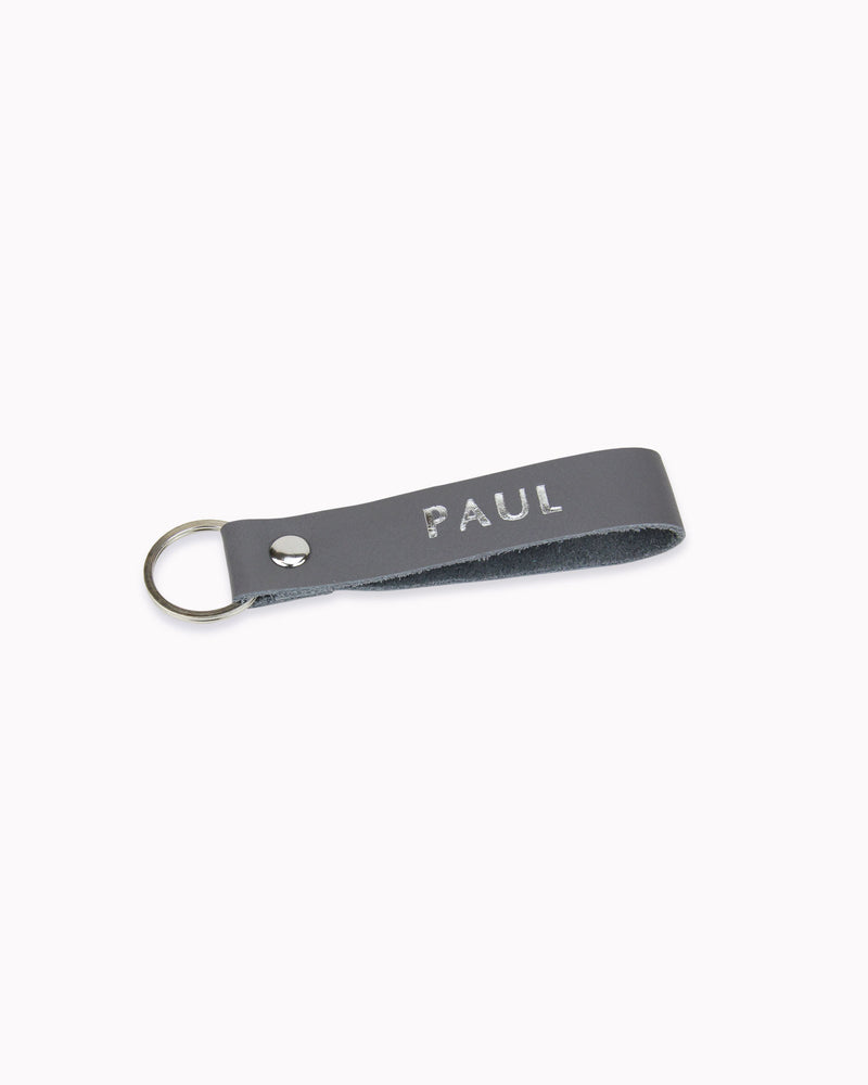 Leder-Schlüsselanhänger mit Wunschtext personalisiert